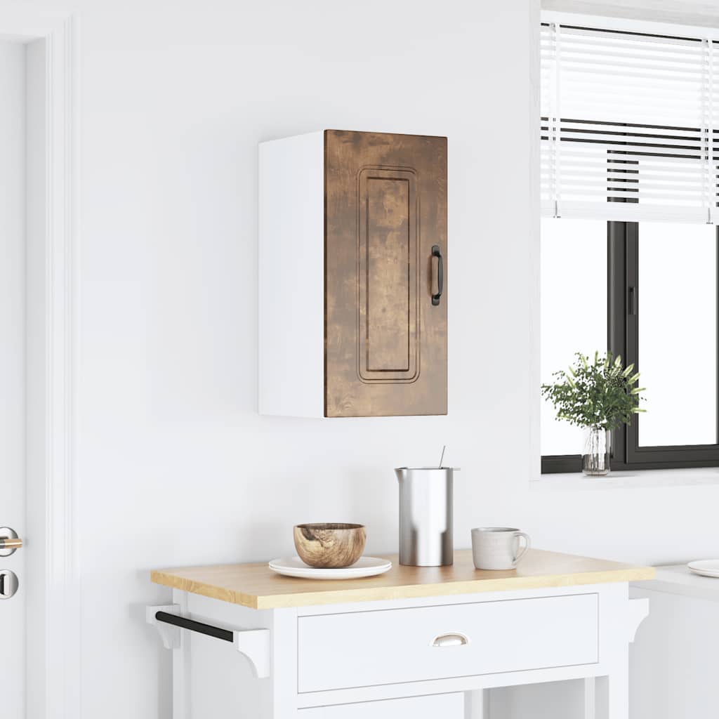 vidaXL Kitchen Wall Cabinet "Kalmar" Smoked Oak Engineered Wood