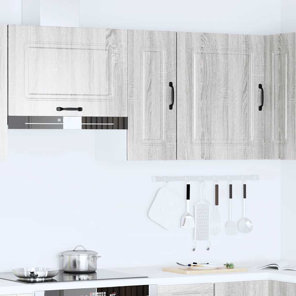 vidaXL Kitchen Wall Cabinet "Kalmar" Grey Sonoma Engineered Wood