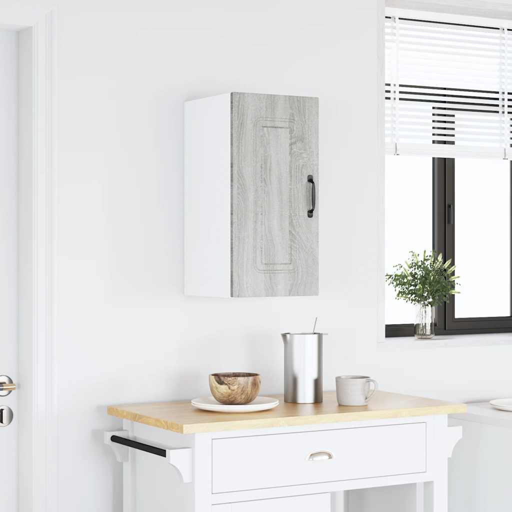 vidaXL Kitchen Wall Cabinet "Kalmar" Grey Sonoma Engineered Wood