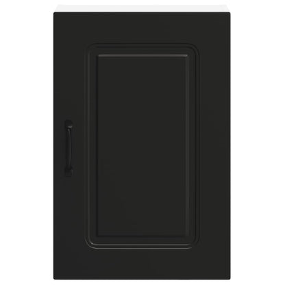 vidaXL Kitchen Wall Cabinet Kalmar Black Engineered Wood