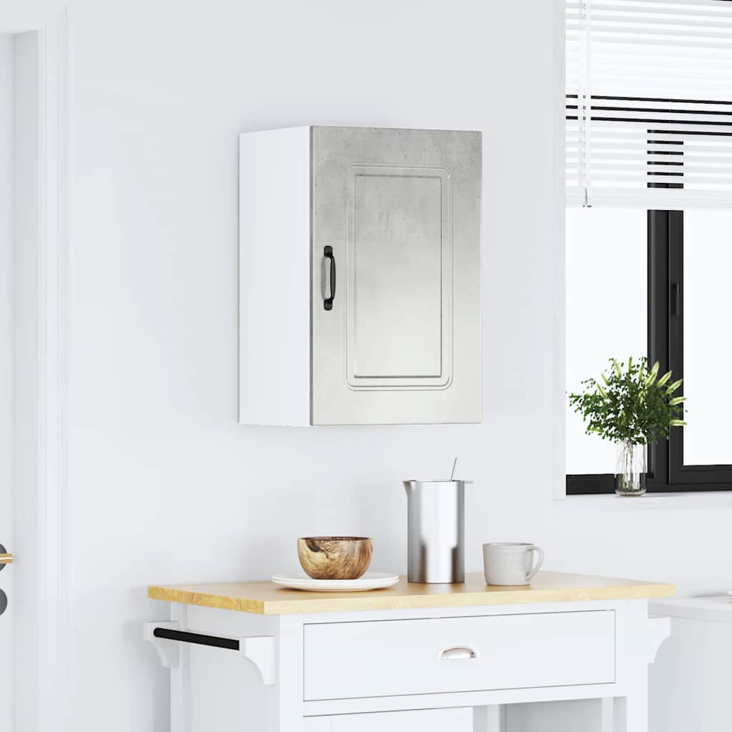 vidaXL Kitchen Wall Cabinet Kalmar Concrete Grey Engineered Wood