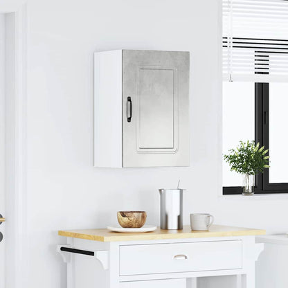 vidaXL Kitchen Wall Cabinet "Kalmar" Concrete Grey Engineered Wood