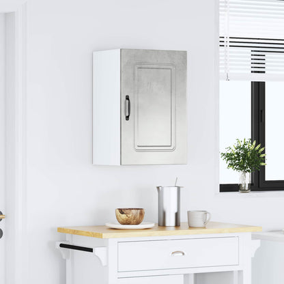vidaXL Kitchen Wall Cabinet "Kalmar" Concrete Grey Engineered Wood