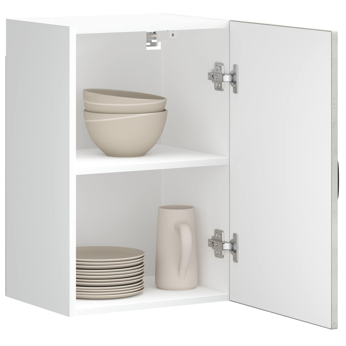 vidaXL Kitchen Wall Cabinet "Kalmar" Concrete Grey Engineered Wood
