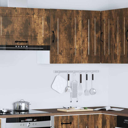 vidaXL Kitchen Wall Cabinet "Kalmar" Smoked Oak Engineered Wood