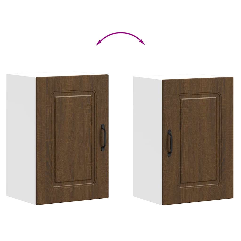 vidaXL Kitchen Wall Cabinet Kalmar Brown Oak Engineered Wood