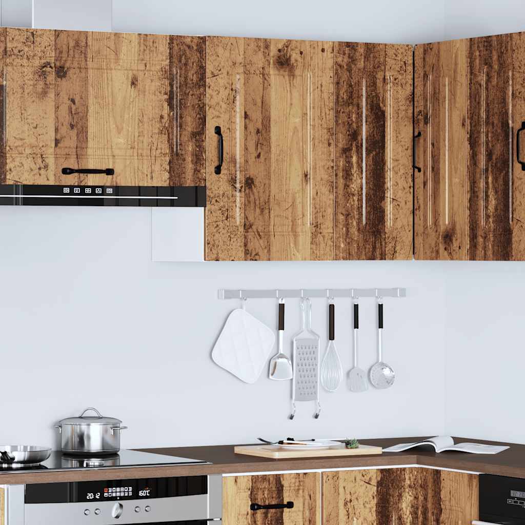 vidaXL Kitchen Wall Cabinet "Kalmar" Old Wood Engineered Wood