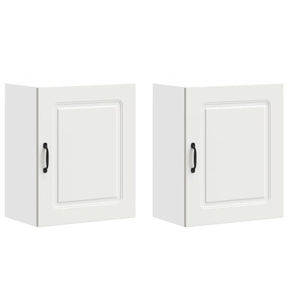 vidaXL Kitchen Wall Cabinets 2 pcs "Kalmar" White Engineered Wood
