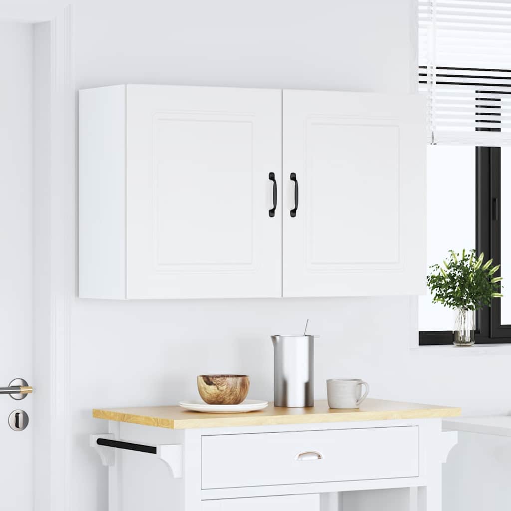 vidaXL Kitchen Wall Cabinets 2 pcs "Kalmar" White Engineered Wood