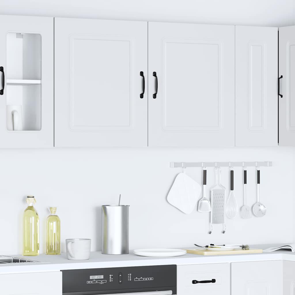 vidaXL Kitchen Wall Cabinets 2 pcs "Kalmar" White Engineered Wood