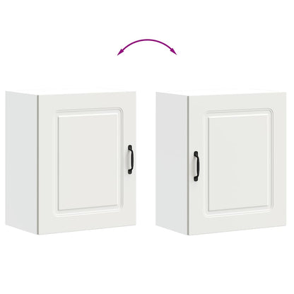 vidaXL Kitchen Wall Cabinets 2 pcs "Kalmar" White Engineered Wood