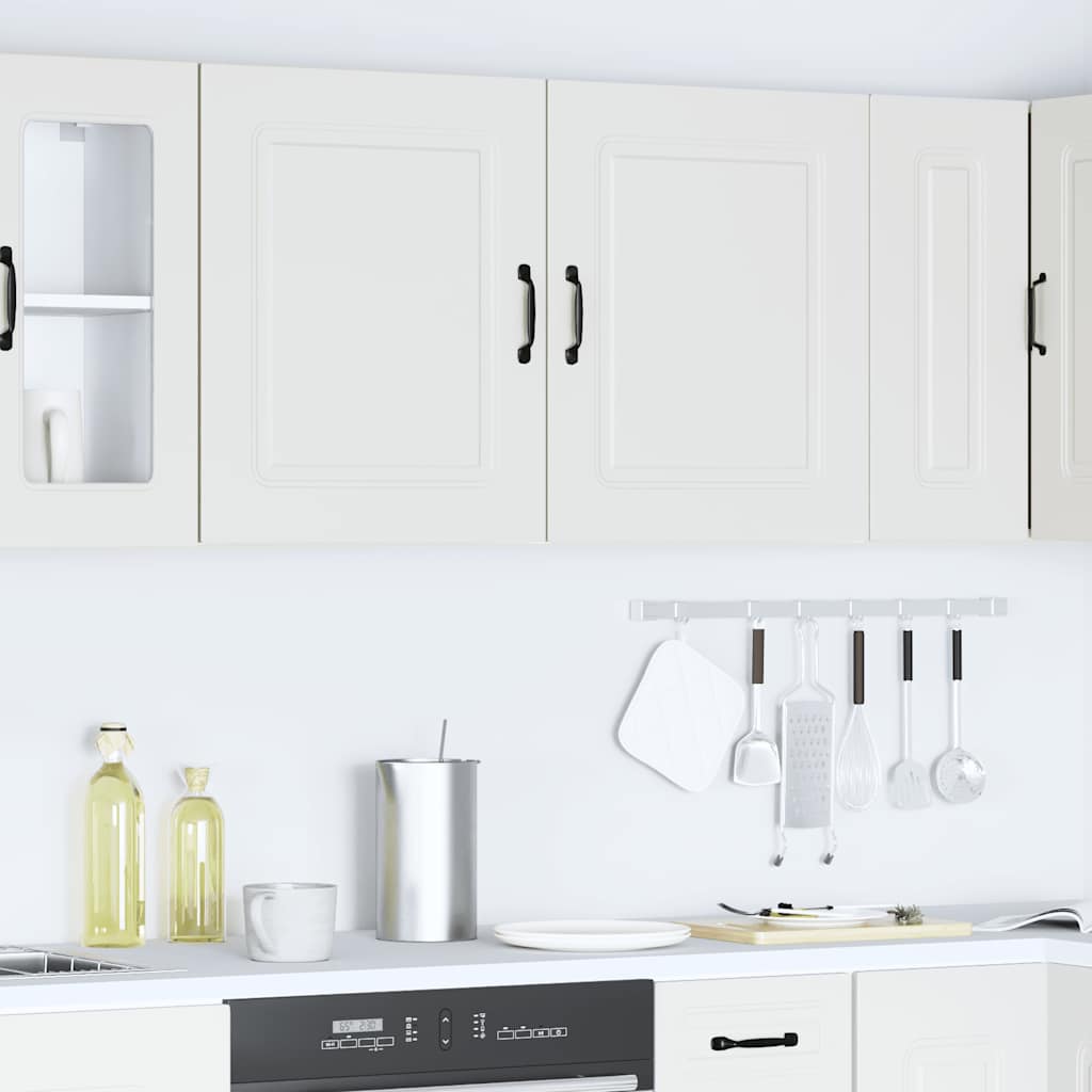 vidaXL Kitchen Wall Cabinets 2 pcs "Kalmar" White Engineered Wood