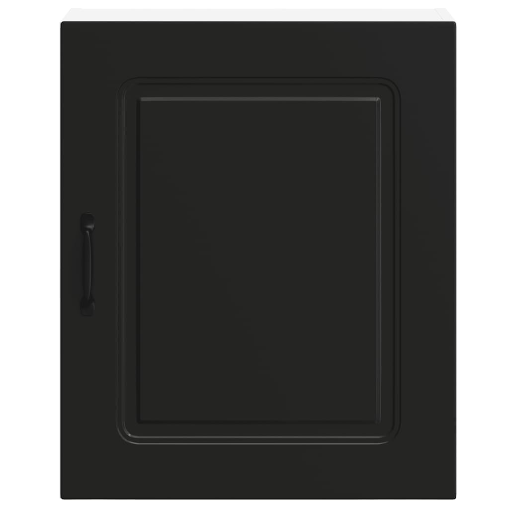 vidaXL Kitchen Wall Cabinet Kalmar Black Engineered Wood
