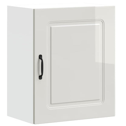 vidaXL Kitchen Wall Cabinets 2 pcs Kalmar High Gloss White Engineered Wood