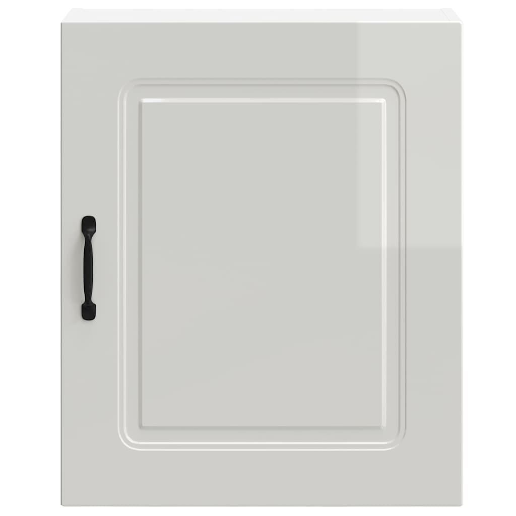 vidaXL Kitchen Wall Cabinets 2 pcs Kalmar High Gloss White Engineered Wood