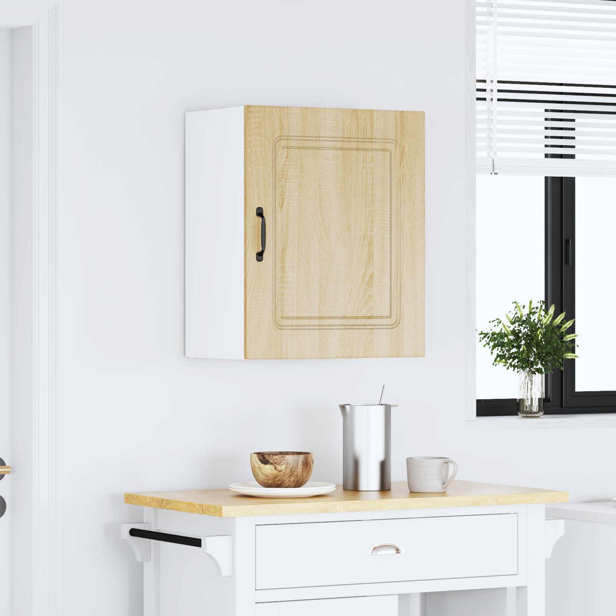 vidaXL Kitchen Wall Cabinet Kalmar Sonoma Oak Engineered Wood