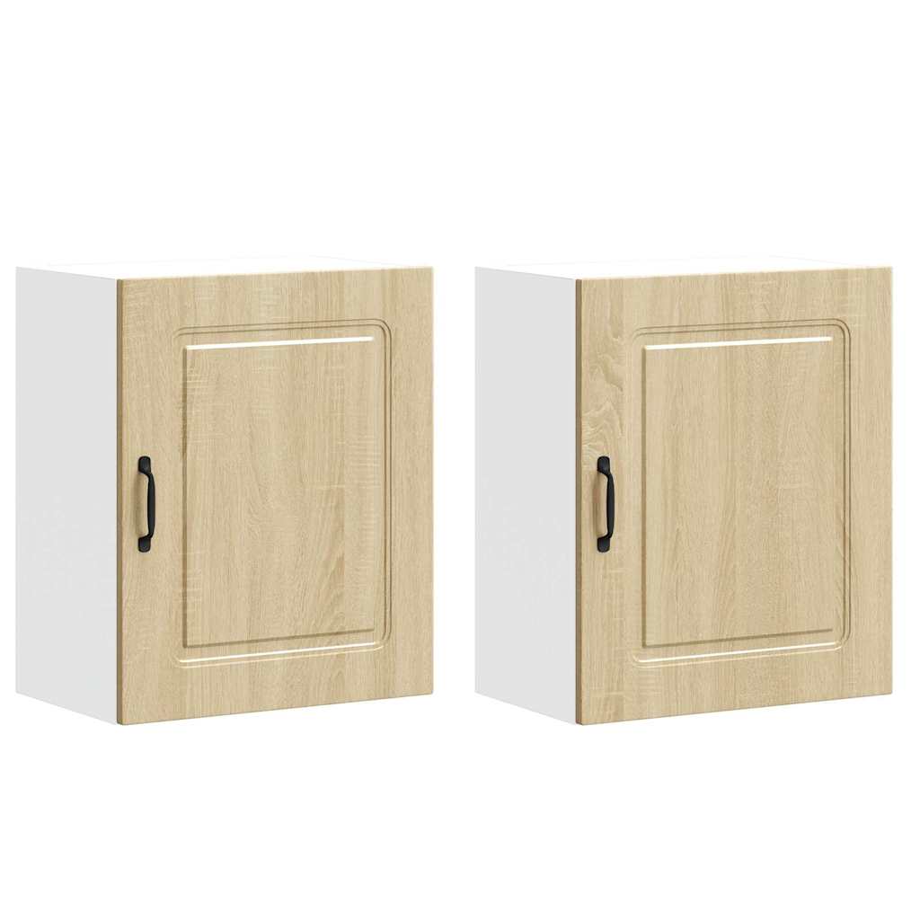 vidaXL Kitchen Wall Cabinets 2 pcs Kalmar Sonoma Oak Engineered Wood