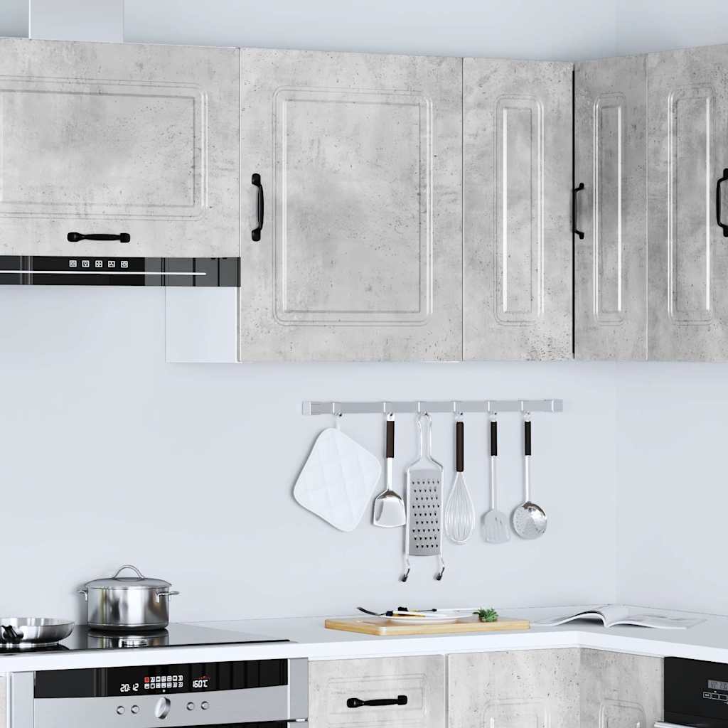 vidaXL Kitchen Wall Cabinet Kalmar Concrete Grey Engineered Wood