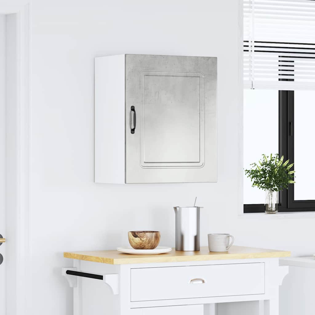 vidaXL Kitchen Wall Cabinet Kalmar Concrete Grey Engineered Wood