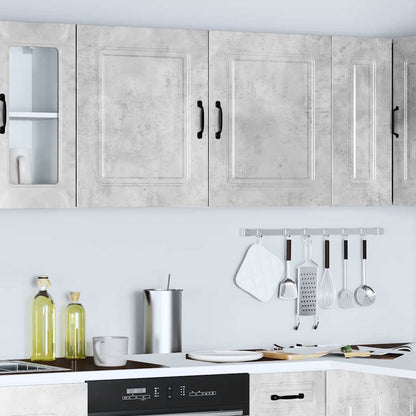 vidaXL Kitchen Wall Cabinets 2 pcs Kalmar Concrete Grey Engineered Wood