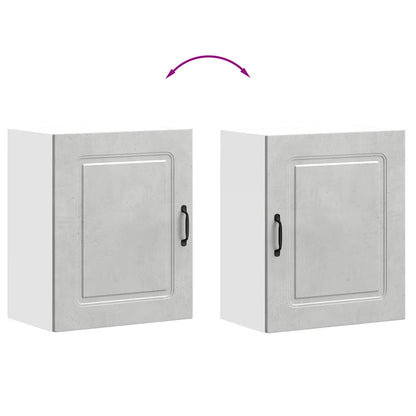 vidaXL Kitchen Wall Cabinets 2 pcs Kalmar Concrete Grey Engineered Wood