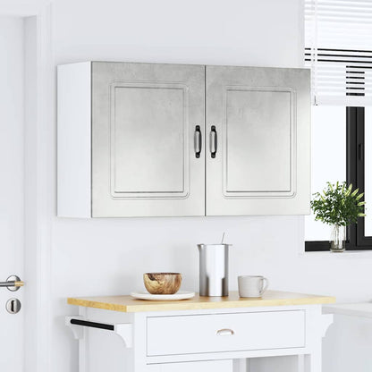 vidaXL Kitchen Wall Cabinets 2 pcs Kalmar Concrete Grey Engineered Wood