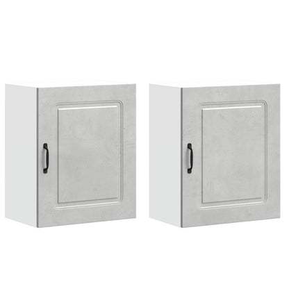 vidaXL Kitchen Wall Cabinets 2 pcs "Kalmar" Concrete Grey