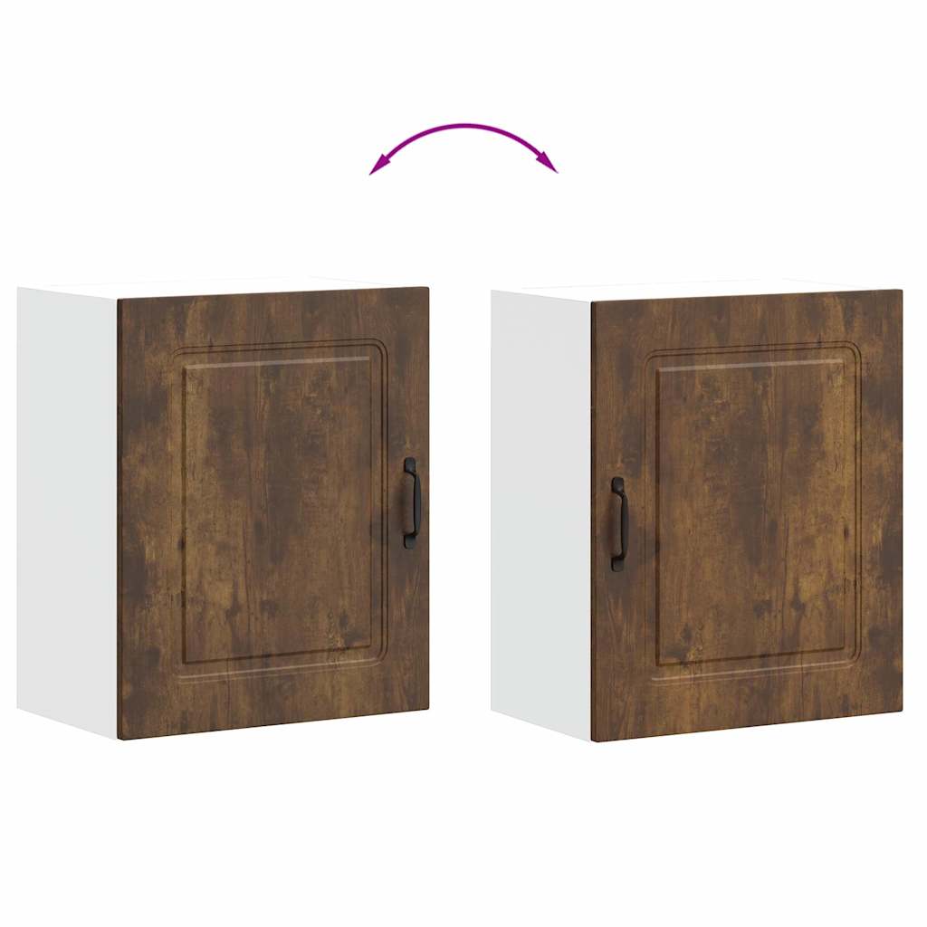 vidaXL Kitchen Wall Cabinet Kalmar Smoked Oak Engineered Wood