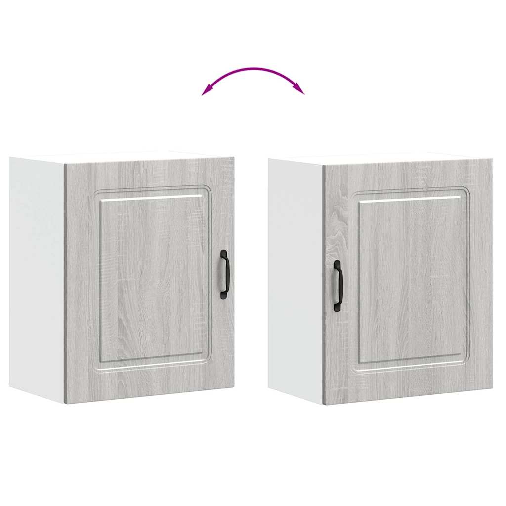 vidaXL Kitchen Wall Cabinet Kalmar Grey Sonoma Engineered Wood