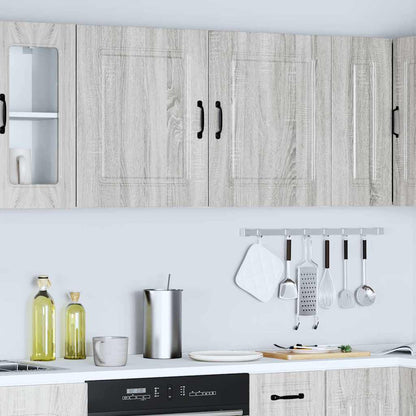 vidaXL Kitchen Wall Cabinets 2 pcs Kalmar Grey Sonoma Engineered Wood