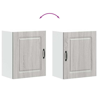 vidaXL Kitchen Wall Cabinets 2 pcs Kalmar Grey Sonoma Engineered Wood