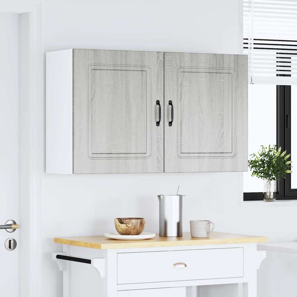 vidaXL Kitchen Wall Cabinets 2 pcs Kalmar Grey Sonoma Engineered Wood