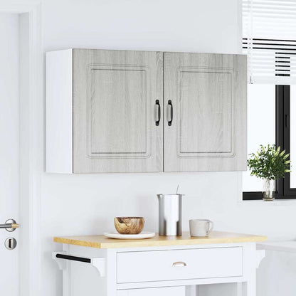 vidaXL Kitchen Wall Cabinets 2 pcs Kalmar Grey Sonoma Engineered Wood