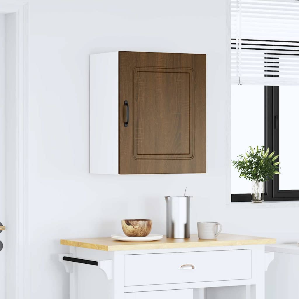 vidaXL Kitchen Wall Cabinet Kalmar Brown Oak Engineered Wood