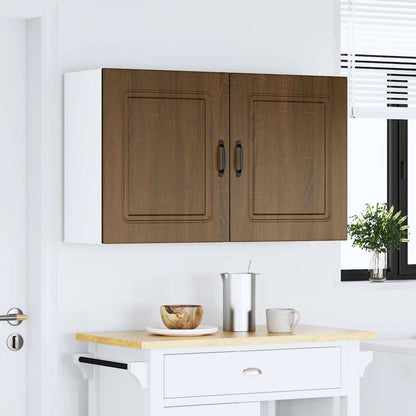 vidaXL Kitchen Wall Cabinets 2 pcs Kalmar Brown Oak Engineered Wood