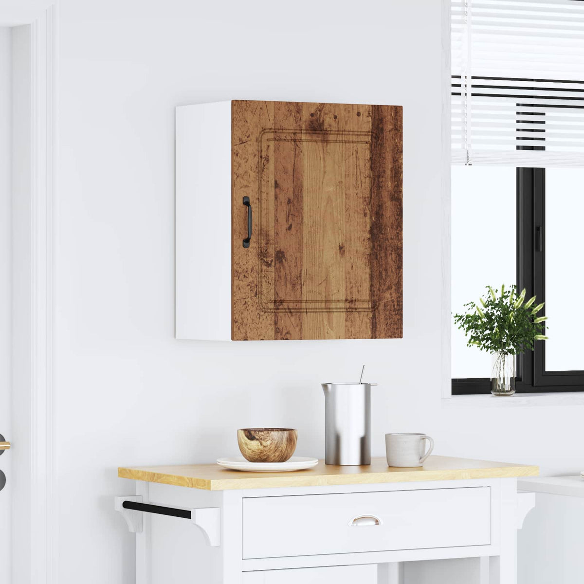 vidaXL Kitchen Wall Cabinet Kalmar Old Wood Engineered Wood