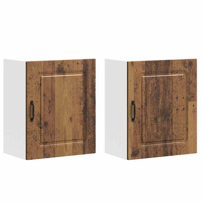 vidaXL Kitchen Wall Cabinets 2 pcs Kalmar Old Wood Engineered Wood