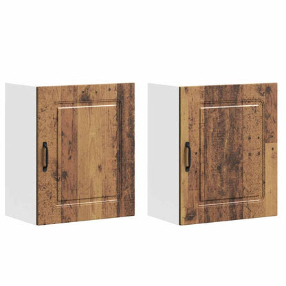 vidaXL Kitchen Wall Cabinets 2 pcs Kalmar Old Wood Engineered Wood