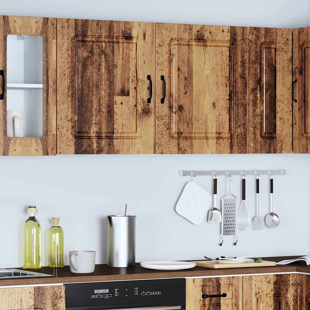 vidaXL Kitchen Wall Cabinets 2 pcs Kalmar Old Wood Engineered Wood