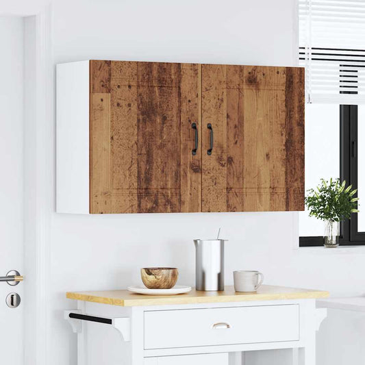 vidaXL Kitchen Wall Cabinets 2 pcs Kalmar Old Wood Engineered Wood