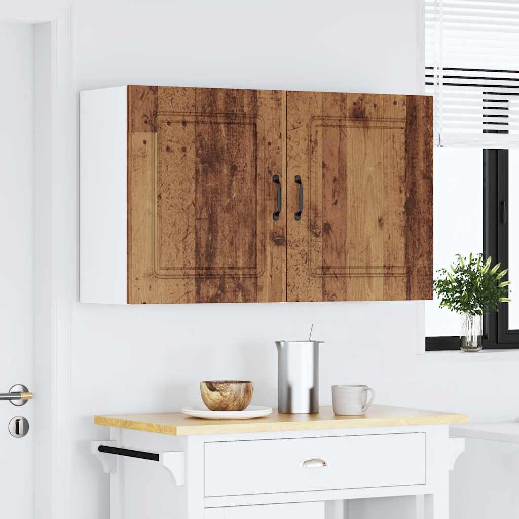 vidaXL Kitchen Wall Cabinets 2 pcs Kalmar Old Wood Engineered Wood