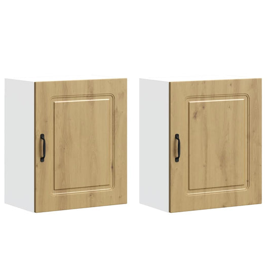 vidaXL Kitchen Wall Cabinets 2 pcs Kalmar Artisan Oak Engineered Wood