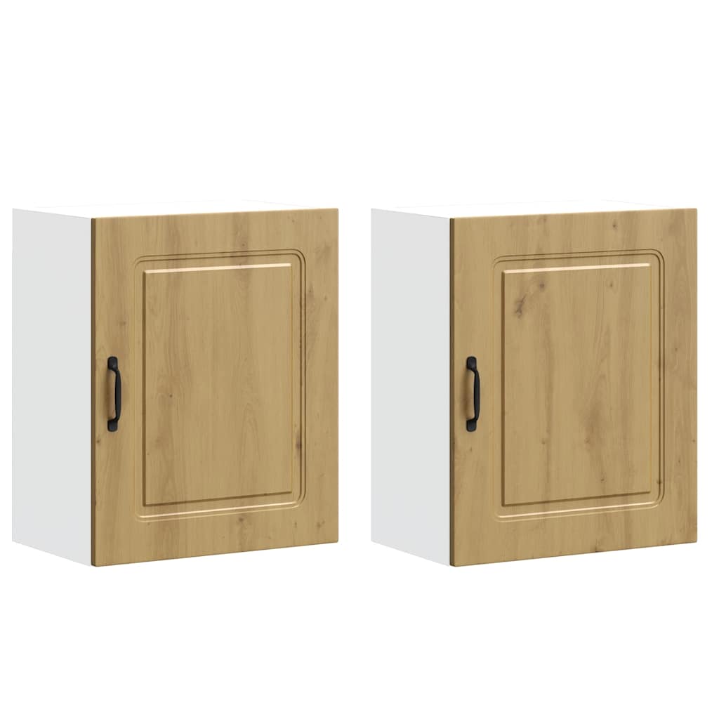 vidaXL Kitchen Wall Cabinets 2 pcs Kalmar Artisan Oak Engineered Wood