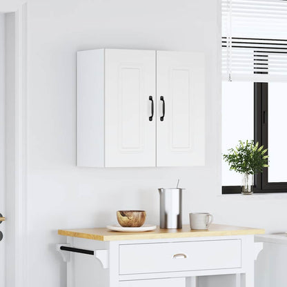 vidaXL Kitchen Wall Cabinet "Kalmar" White Engineered Wood
