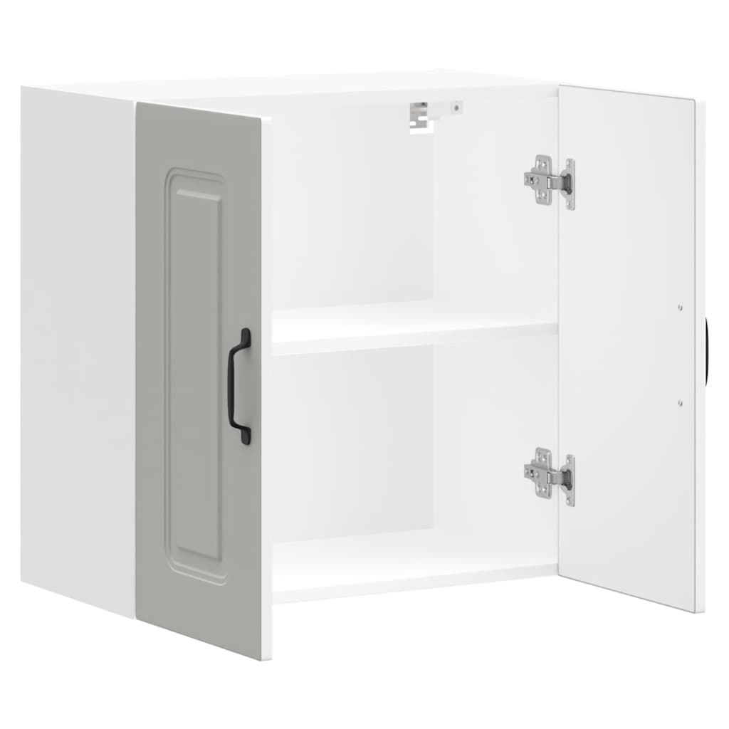 vidaXL Kitchen Wall Cabinet "Kalmar" White Engineered Wood