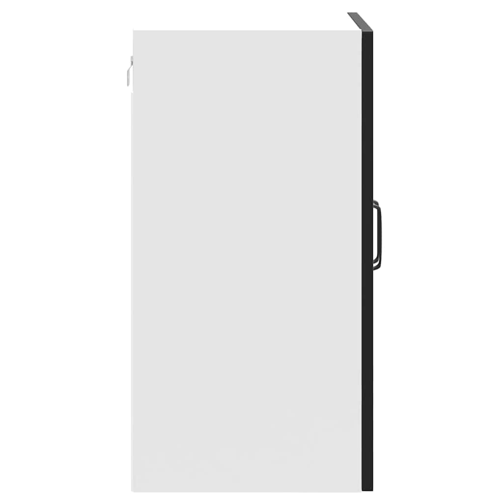 vidaXL Kitchen Wall Cabinet Kalmar Black Engineered Wood