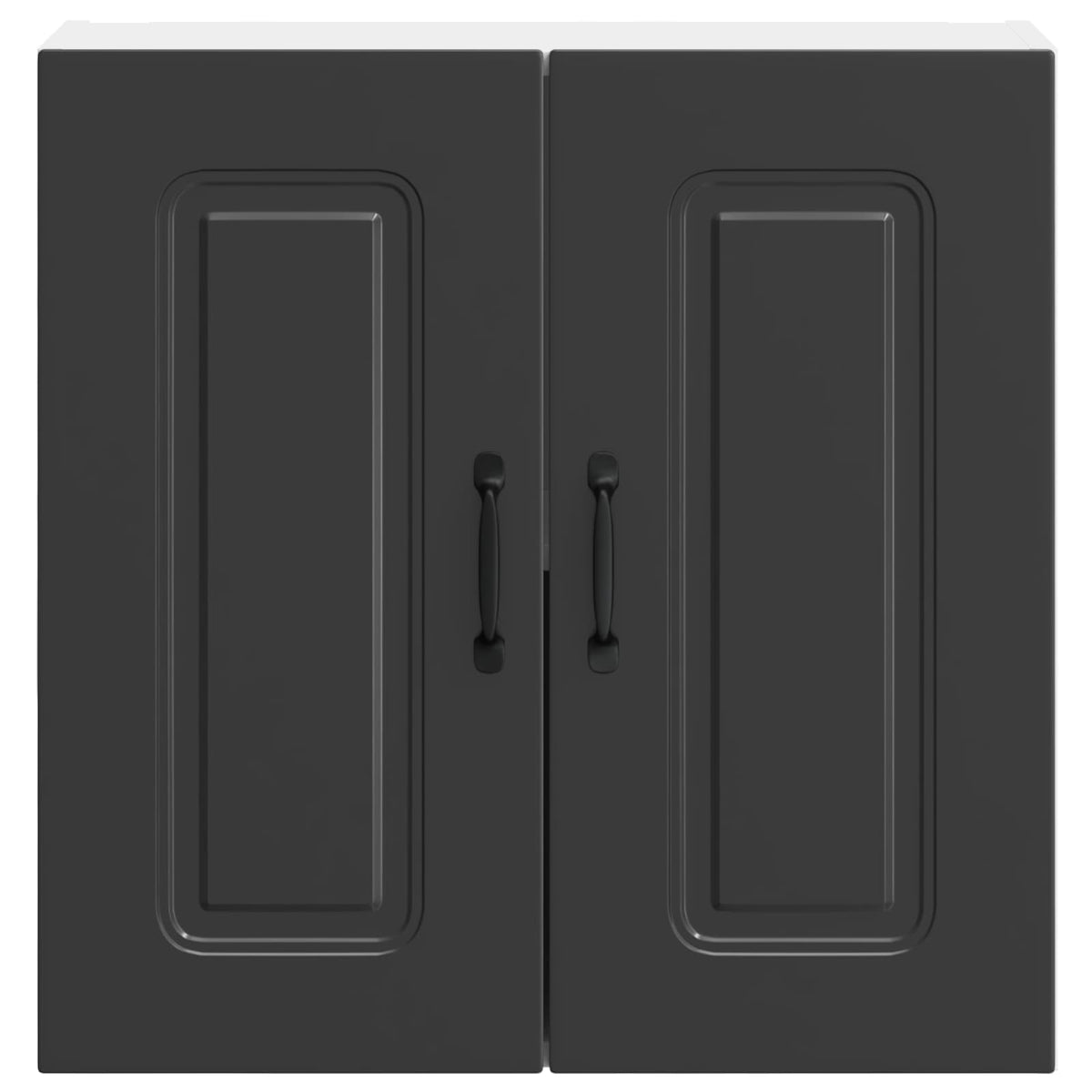 vidaXL Kitchen Wall Cabinet "Kalmar" Black Engineered Wood