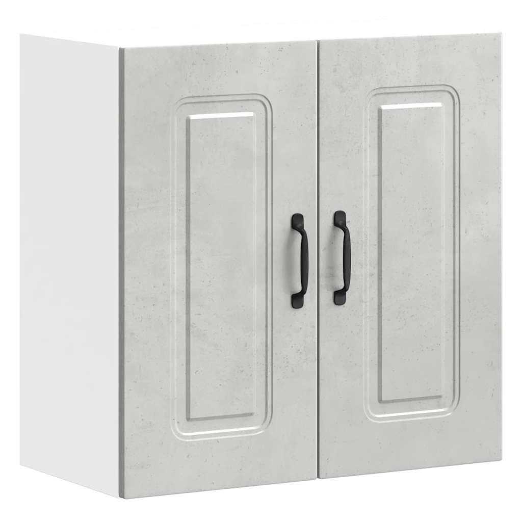 vidaXL Kitchen Wall Cabinet "Kalmar" Concrete Grey Engineered Wood
