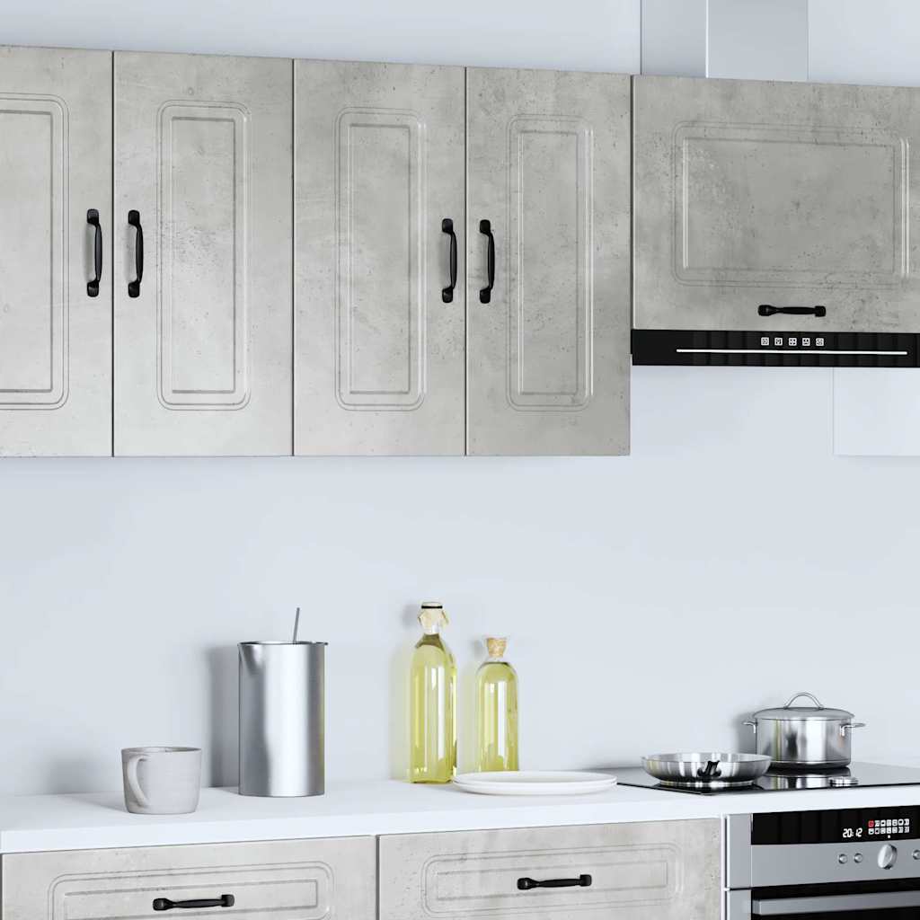 vidaXL Kitchen Wall Cabinet "Kalmar" Concrete Grey Engineered Wood