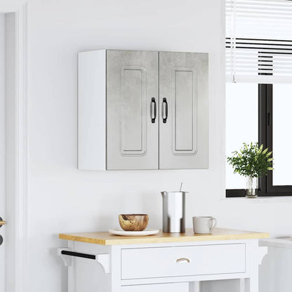 vidaXL Kitchen Wall Cabinet "Kalmar" Concrete Grey Engineered Wood